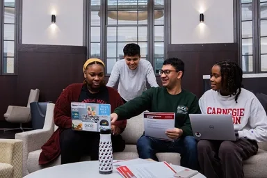 A group of students hanging out